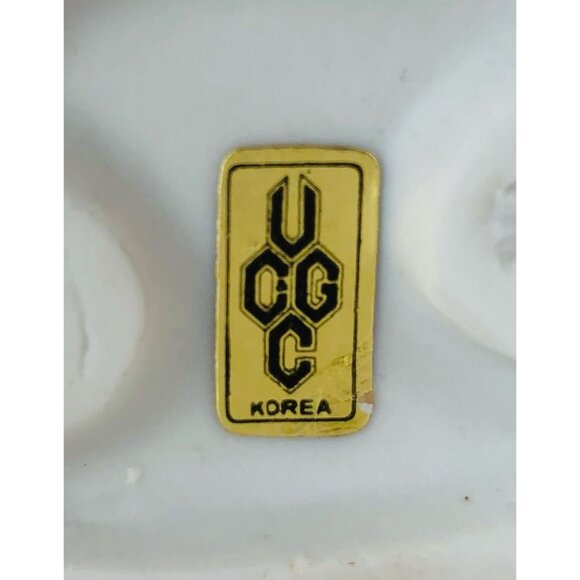 Vintage UCGC Korea Ceramic Kissing Boy Girl Figurines 3.5in Pink Blue - Picture 3 of 10